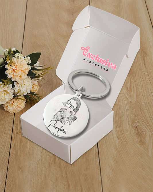 Porta-chaves Personalizado com Foto e Nome