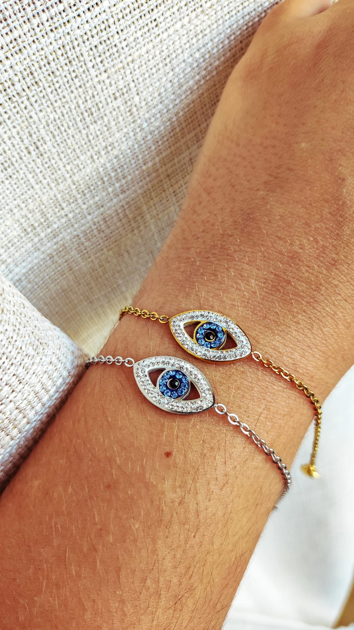 Pulseira olho turco zirconias