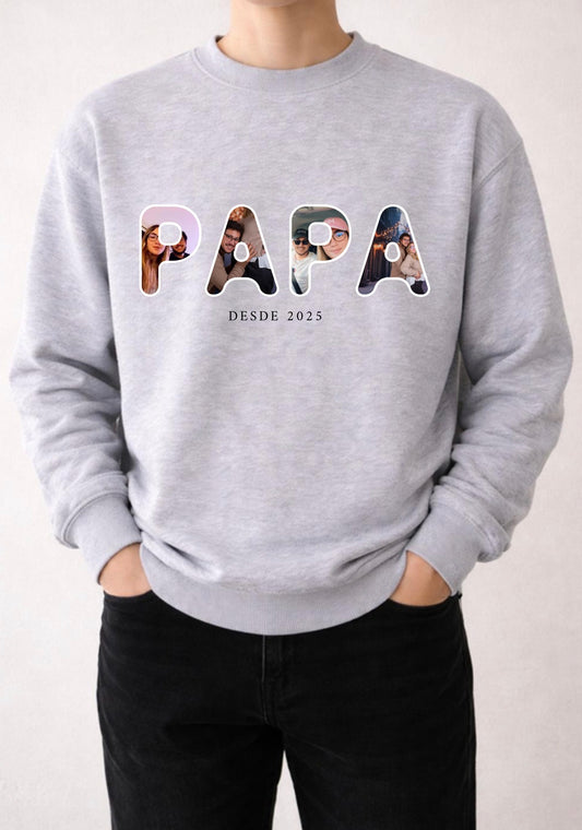 Sweatshirt MAMA / PAPA sem capuz