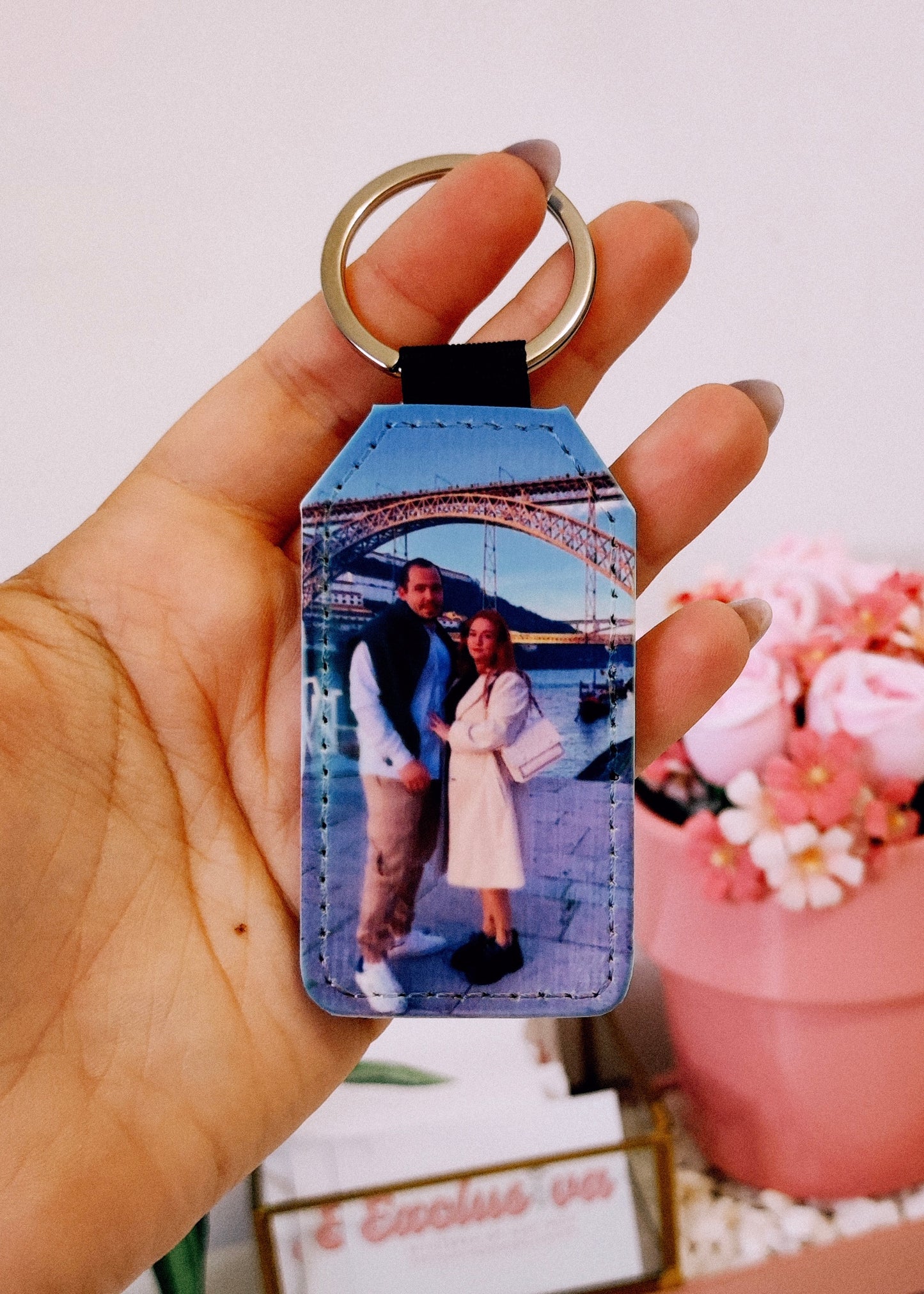 Porta chaves couro personalizado