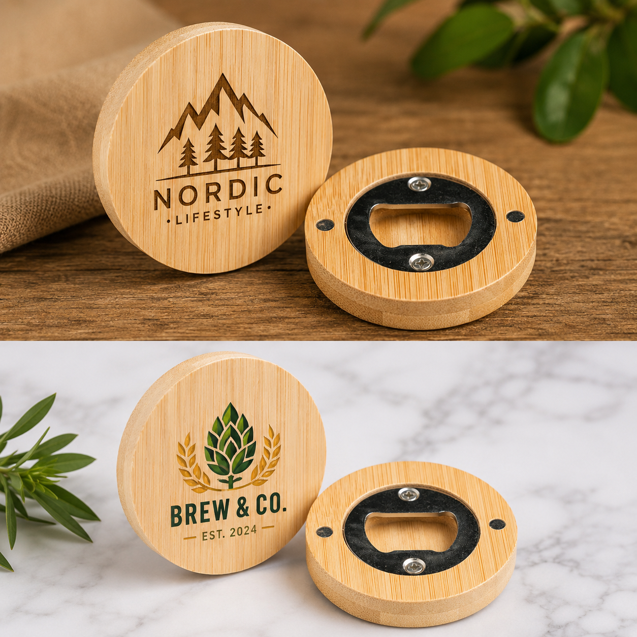 Abre carica bambu logotipo