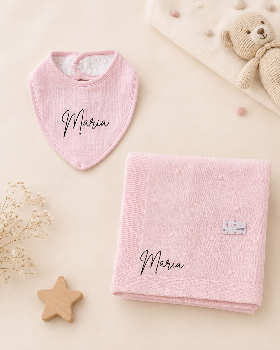 Babete e/ou Manta personalizada