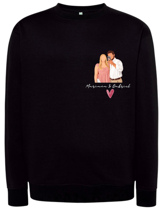 Sweatshirt Ilustração + Nome ou Frase