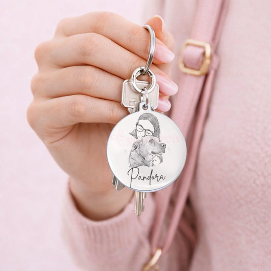 Porta-chaves Personalizado com Foto e Nome