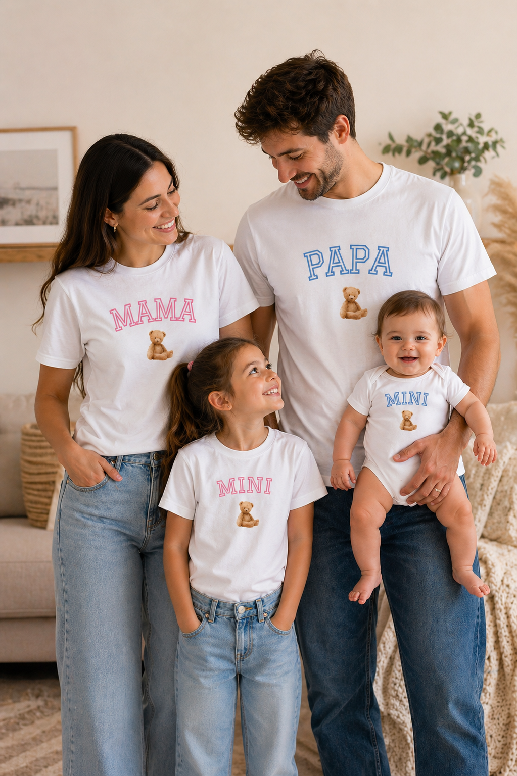 T-shirt MAMA PAPA MINI