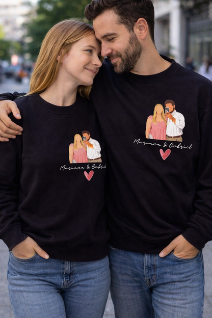 Sweatshirt Ilustração + Nome ou Frase