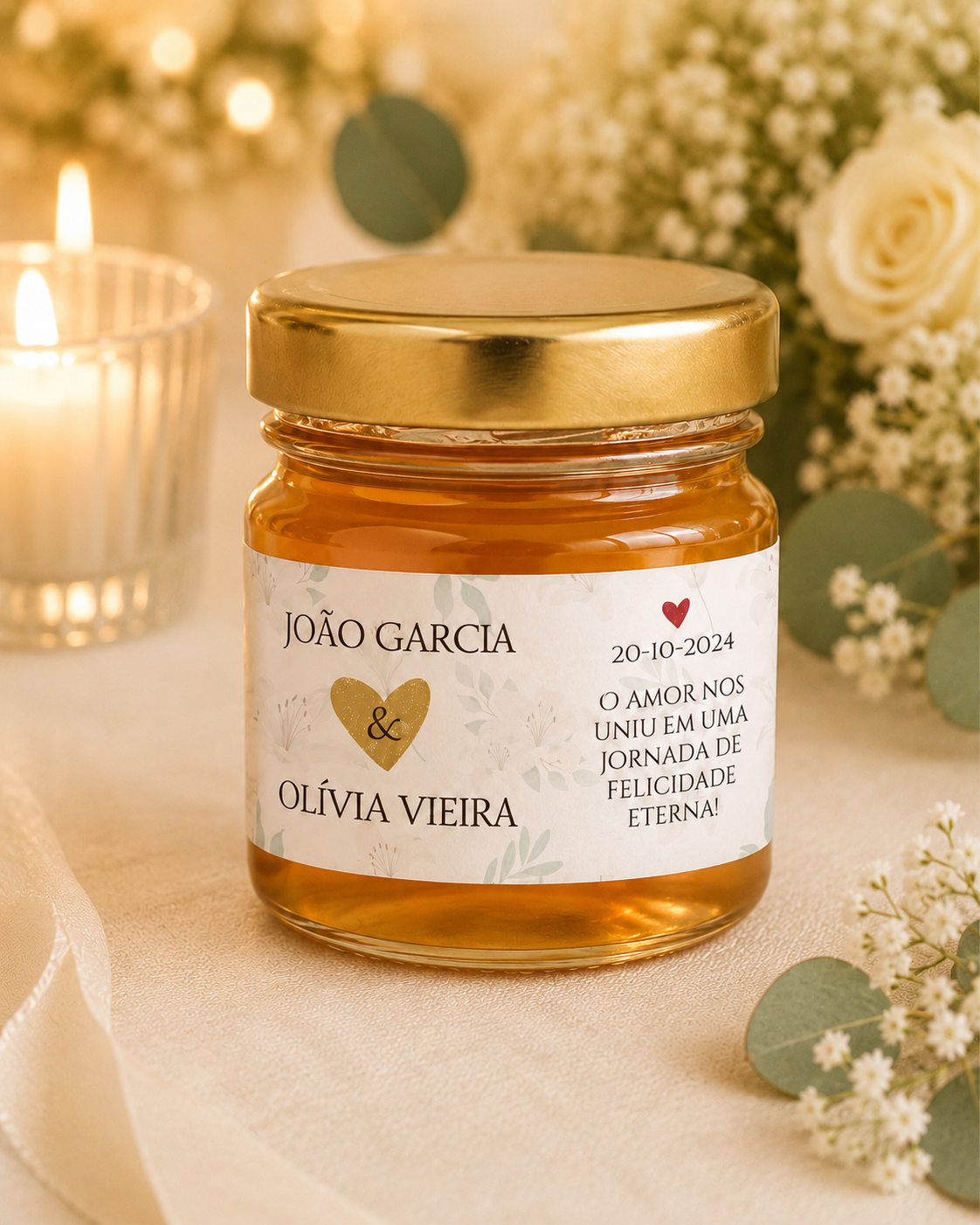 Mel de flores silvestres 50 gr lembrança de casamento