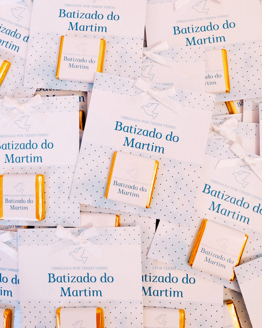 Cartão Personalizado com Napolitana de chocolate