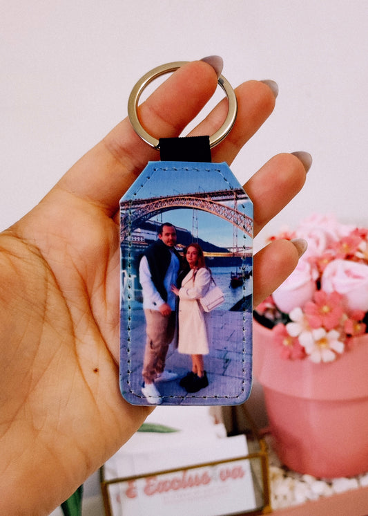 Porta chaves couro personalizado