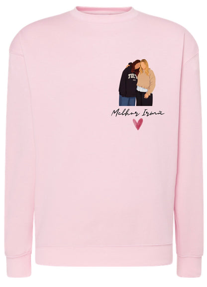 Sweatshirt Ilustração + Nome ou Frase