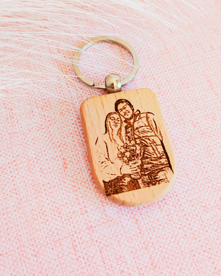 Porta-Chaves de Madeira Personalizado