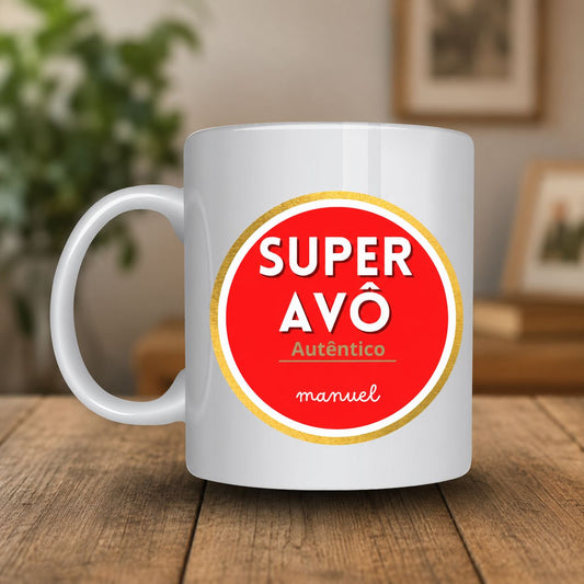 Caneca Super Avô/Avó Autêntico(a)´- Expresso